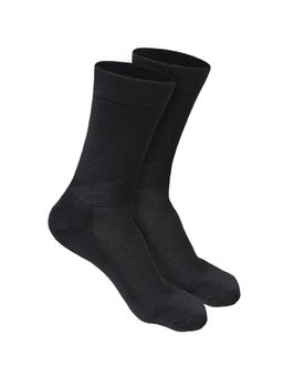Heelium - Bamboo Crew Socks for Men - 2 Pairs - Black - Anti Odour - Breathable