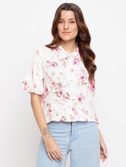 Latin Quarters - Pink Ruffled Top