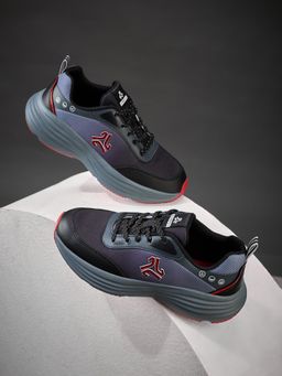 Campus - BORNE C Boys Black Sports Running Shoes