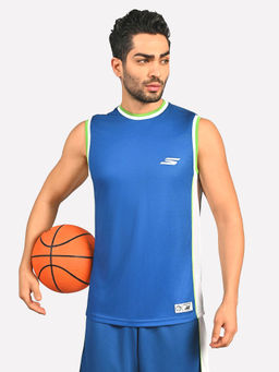 SKECHERS - Men Los Angeles Basketball Royal Blue Tank Top