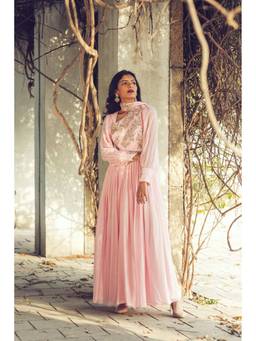 Mani Bhatia - Pink Anarkali with Dupatta