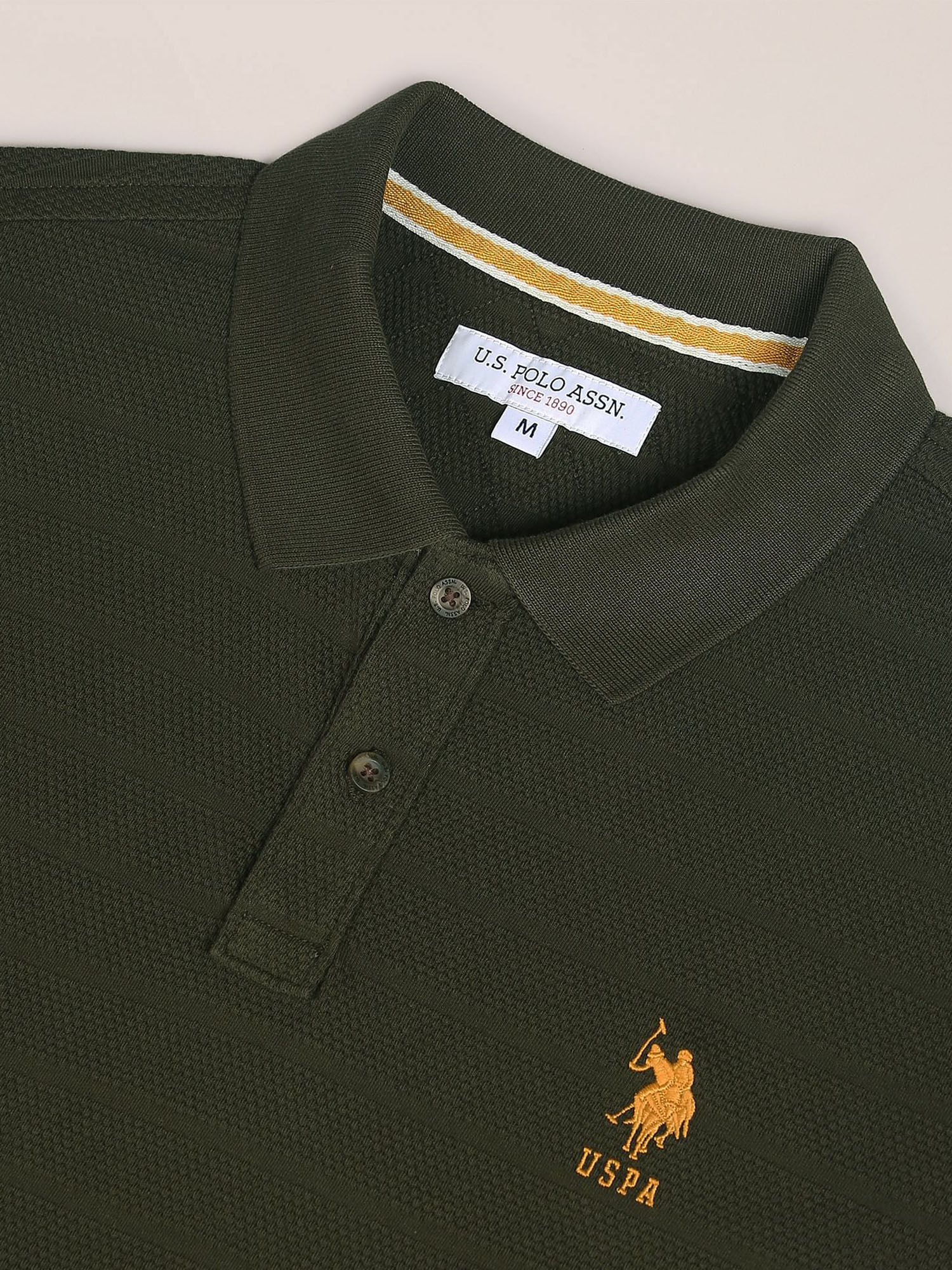 トップス Tightbooth STRIPE KNIT POLO OLIVE XL Buy U.S. POLO ASSN. Horizontal Stripe Patterned Knit Polo Shirt Online