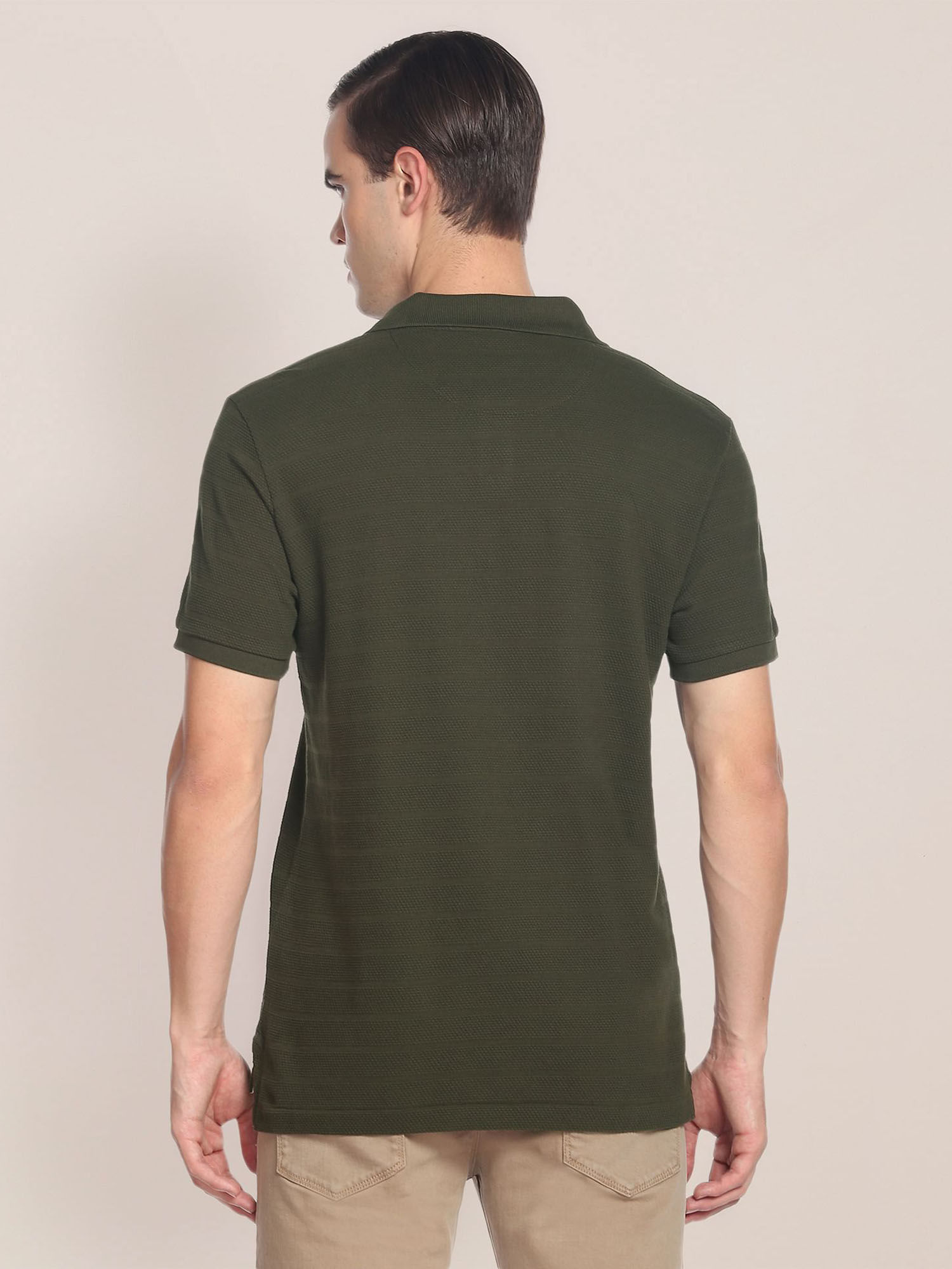 Buy U.S. POLO ASSN. Horizontal Stripe Patterned Knit Polo Shirt Online