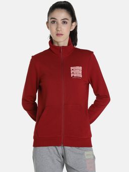 Puma - Graphic Womens Red Jacket