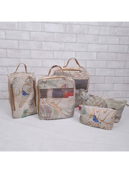 Cutie & Boo - Multi-Color Baby It's A Wild World Organizer Bags (Pac of 5)