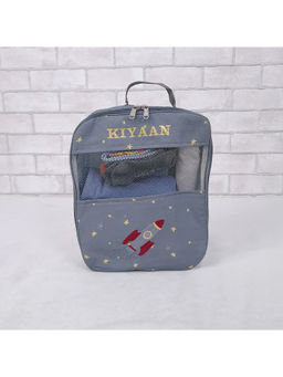 Cutie & Boo - Grey To The Moon & Back Organizer Small Bag