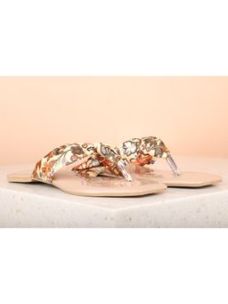 Inc.5 - Printed Beige Flat