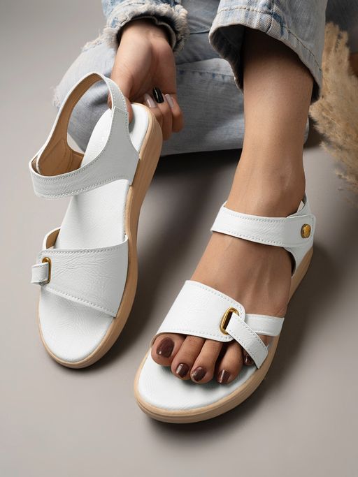 popular white sandals