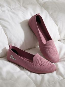 Indifeet - Pink Casual Daily Soft Mesh Ballerinas with Memory Insole and Flexible Outsole