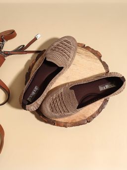 Indifeet - Brown Casual Daily Soft Mesh Ballerinas with Memory Insole and Flexible Outsole