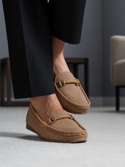 Indifeet - Women Khaki Loafers