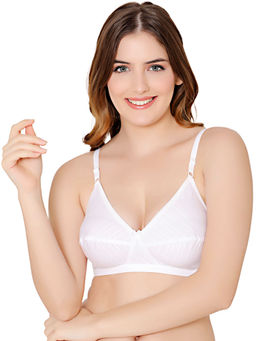 Bodycare - Polycotton White Color Bra 1570W