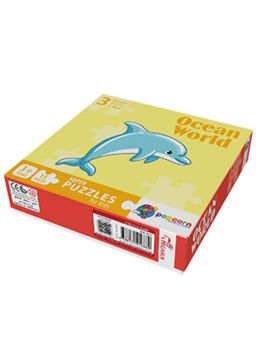 Popcorn Games & Puzzles - Super Puzzles Ocean World (Pack of 3)