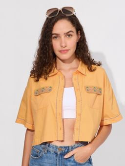 The Souled Store - Originals: Aster Women Cropped Shirt