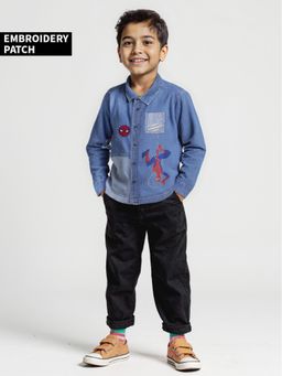 The Souled Store - Official Spider-Man: Web Slinger Boys Denim Shirt