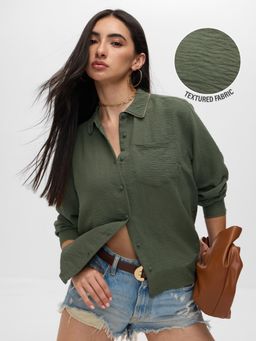 The Souled Store - Originals Hunter Green Women Shirt