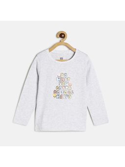 MINI KLUB - Kids Girls Grey Knit Top