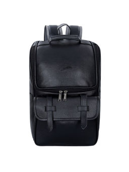 Leather World - 14 inch Vegan Leather Laptop Casual College Backpack Women