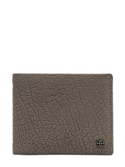 Eske - Oxton Leather Men's Two Fold Wallet Grey Fortuna