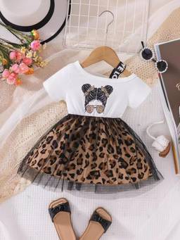 Oh Rare - Girls Multi-Color Animal Printed Dress