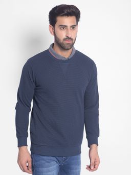 CRIMSOUNE CLUB - Mens Navy Blue Sweatshirt