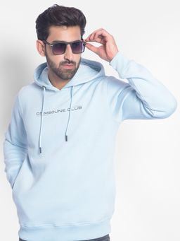 CRIMSOUNE CLUB - Mens Blue Hooded Sweatshirt