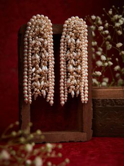 House of D'oro - Handmade Versatile Pearl Drop Earrings in Off-White and Beige