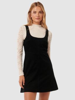 Forever New - Black Camille 2 In 1 Cord Mini Dress with Top (Set of 2)