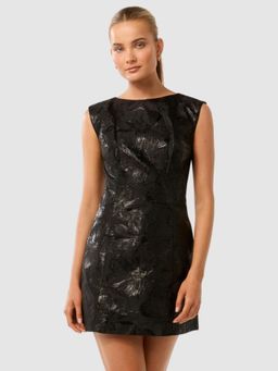 Forever New - Black Evan Jacquard Mini Dress