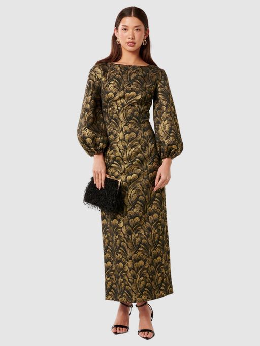 green emerald velvet dress Forever New Selena Dress in Yellow  WMIYHire
