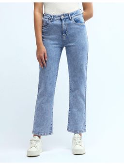 U.S. POLO ASSN. - Blue High Rise Straight Fit Jeans