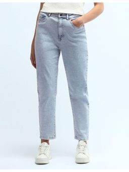 U.S. POLO ASSN. - Blue High Rise Mom Fit Jeans