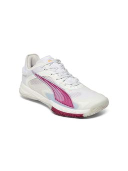 Puma - White Accelerate NITRO SQD Women High-Rebound Badminton Shoes