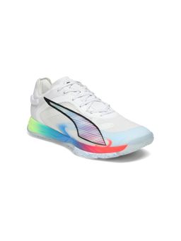 Puma - Unisex White Accelerate NITRO SQD High Rebound Badminton Shoes