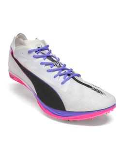 Puma - Unisex Off White Mid Distance NITRO Elite 3 Spike Running Shoes