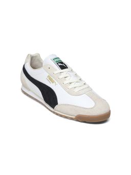 Puma - Unisex White Arizona Retro Premium Suede Sneakers