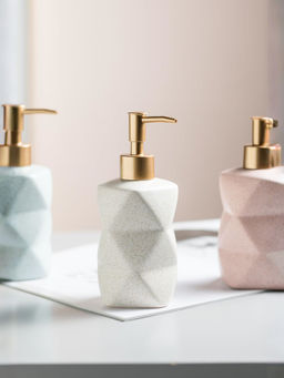 UMAI - White Liquid Soap Sanitizer Shampoo Dispenser