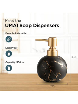 UMAI - Grey Liquid Soap Sanitizer Shampoo Dispenser