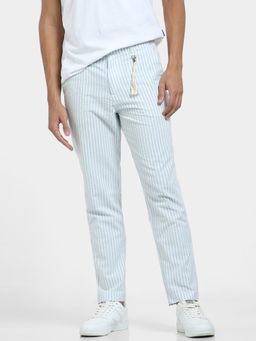 Jack & Jones - Men Stripes Blue Pants