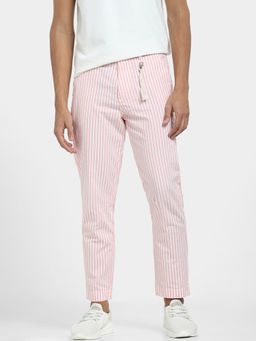 Jack & Jones - Men Stripes Pink Pants