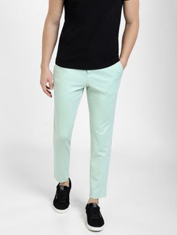 Jack & Jones - Men Solid Green Trousers