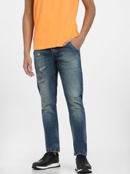 Jack & Jones - Men Solid Blue Jeans