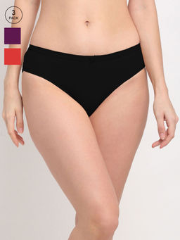 AOBA - Panty Women Assorted Basic Briefs (Pack of 3)