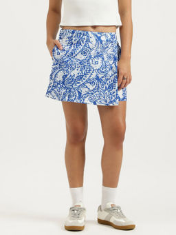 United Colors of Benetton - Regular Fit Tropical Print Skorts