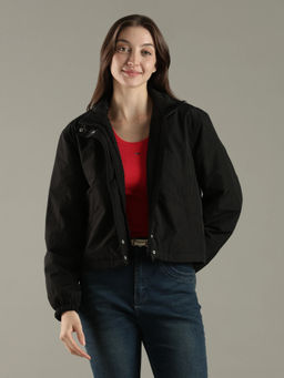 Tommy Hilfiger - Relaxed Fit Nylon High-Neck Bomber Jacket