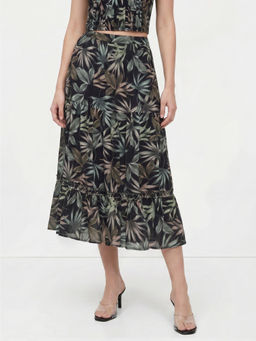 Cover Story - London Summer Sky Midi Skirt