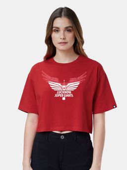 The Souled Store - Lsg - Super Giants Women Oversized Cropped T-Shirts