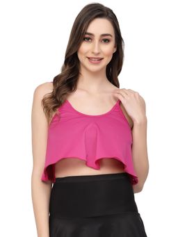 Cukoo - Padded Pink Swim Top - Pink