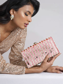 Joker and Witch - Joker & Witch Sereia Pink Sequin Clutch