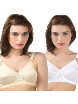 Bodycare - Full Coverage B Cup White-Skin 2Pcs Bra Combo